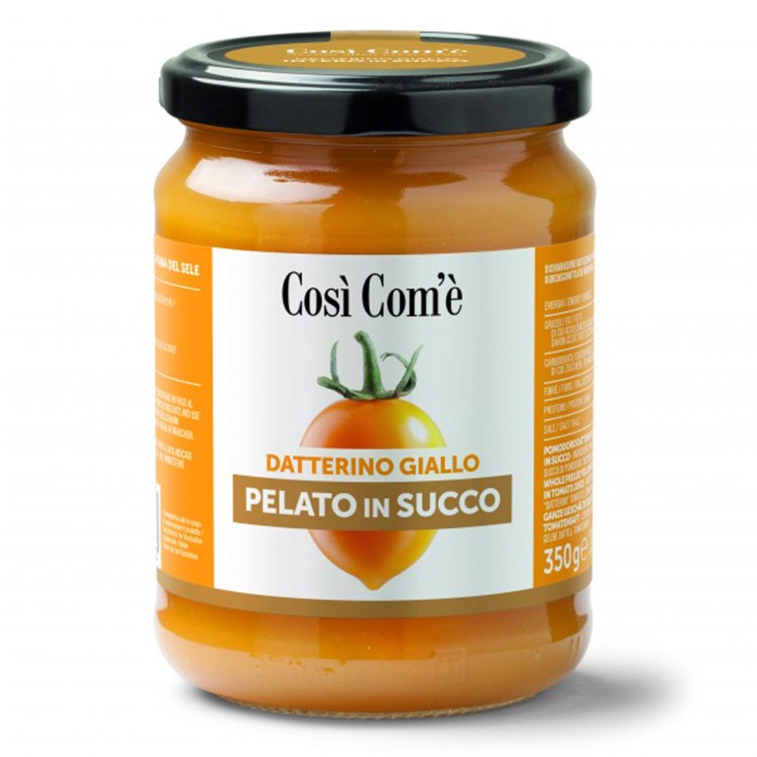 Datterino jaune pelé en jus tel quel 350g