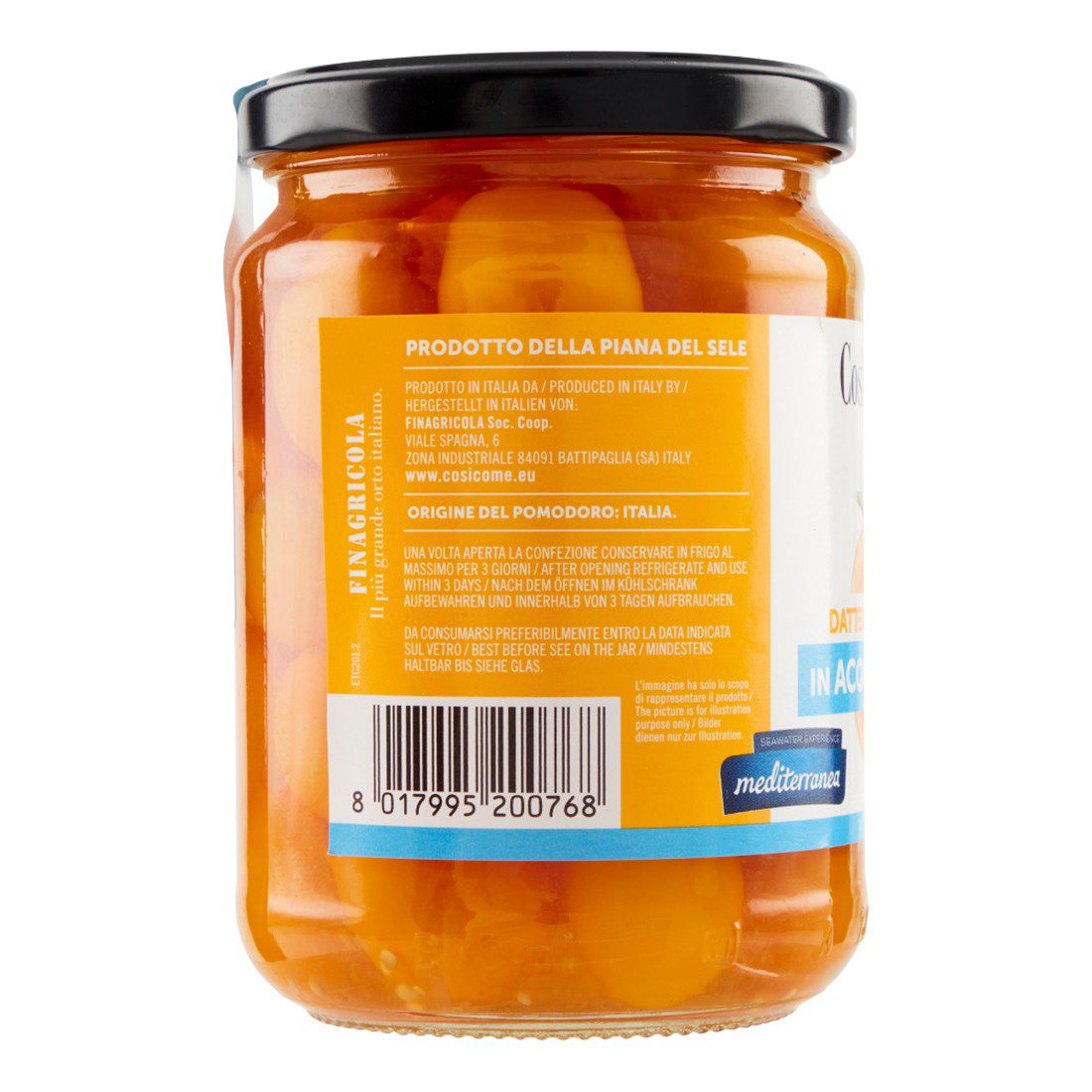Gelber Datterino in Meerwasser mit 350 g 350