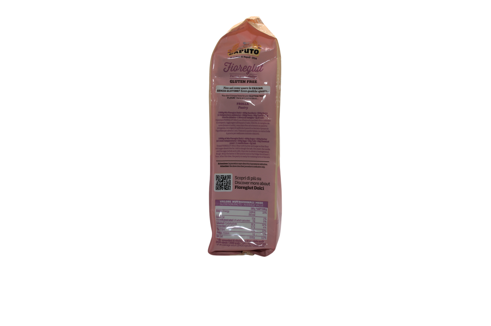 Farina Fioreglut Caputo ideale per DOLCI 1 Kg - Image 2