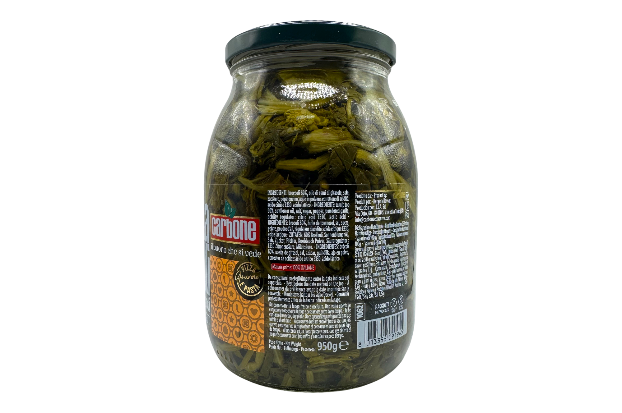 Broccoli Friarielli Napoletani in Olio Carbone 1Kg - immagine 3