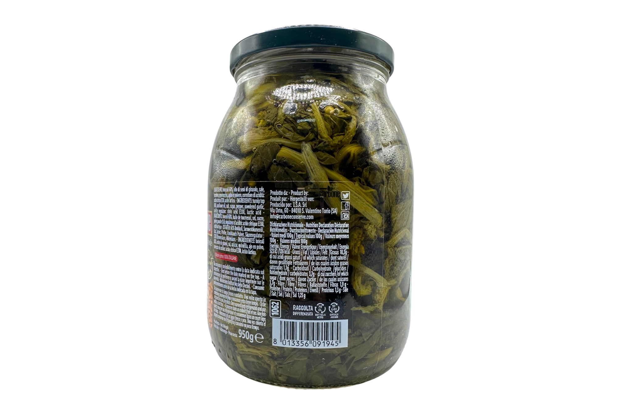 Broccoli Friarielli Napoletani in Olio Carbone 1Kg - immagine 2