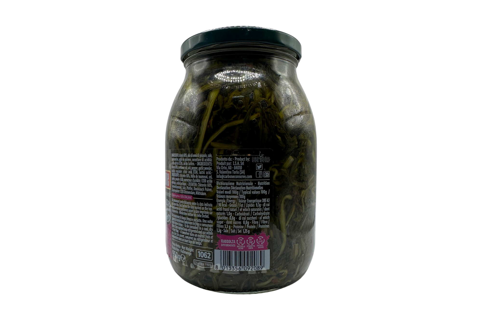Cicoria Stufata in Olio Carbone 1 Kg - Image 2