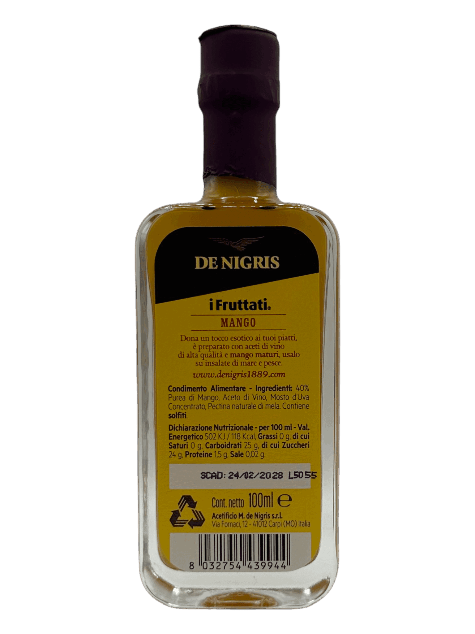 De Nigris i Fruttati Mango Condimento con Aceto Balsamico di Modena IGP - Image 2