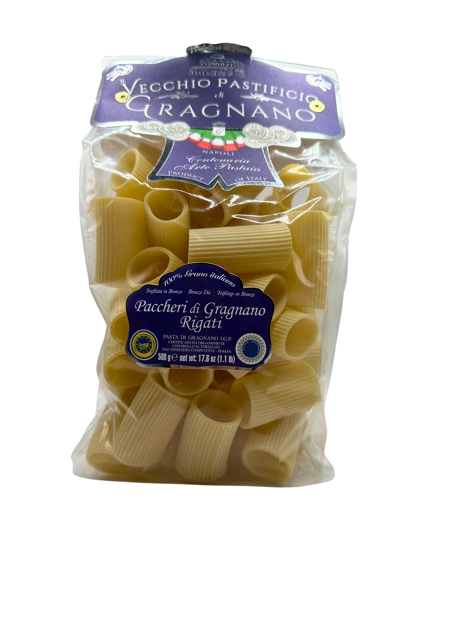 Paccheri di Gragnano Rigati Il Vecchio Pastificio di Gragnano 500g