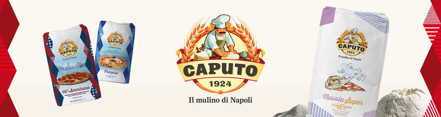 Flour Pizzeria Caputo Kg. 5 + 100 Gr Dry Yeast - Mulino Caputo