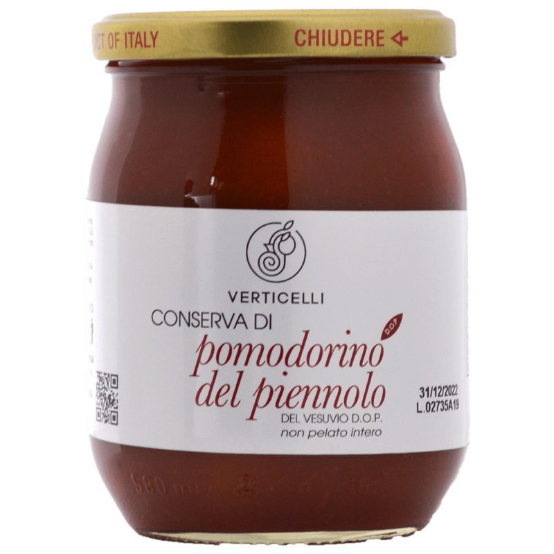Preserves of Tomatoes from Piennolo del Vesuvio DOP Verticelli