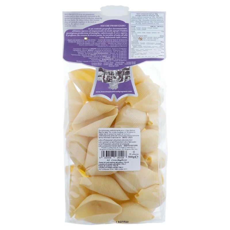 Conchiglioni IGP Il Vecchio Pastificio di Gragnano 500g