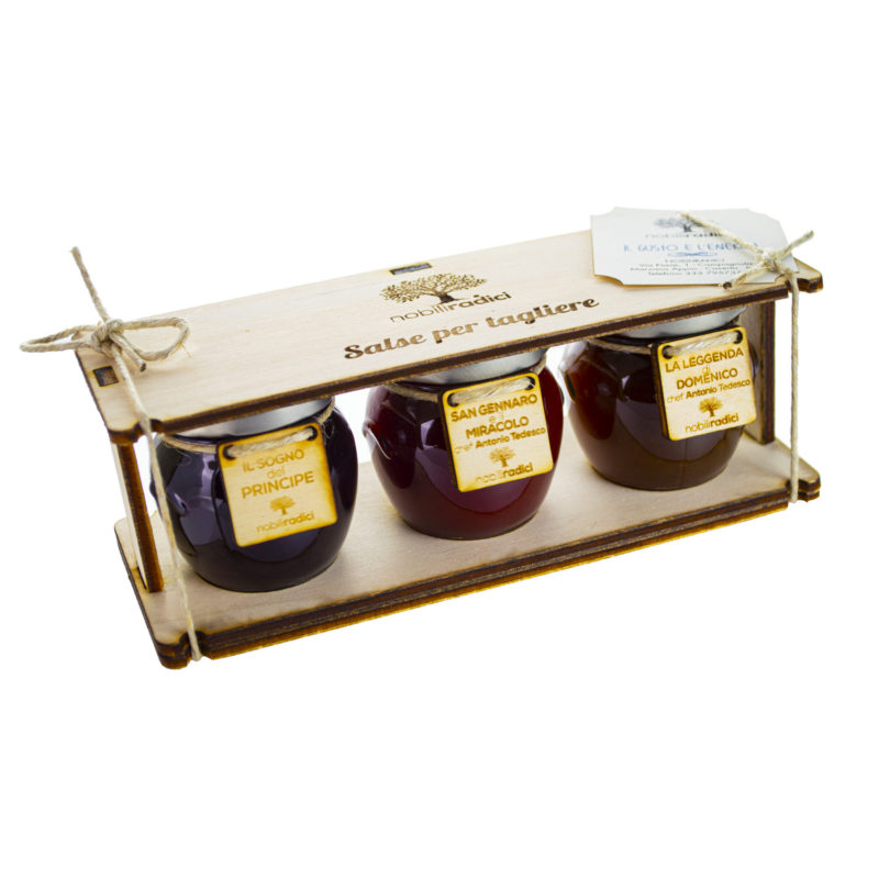 Sauces for Cutting Board Gift Box NobiliRadici 3x135g