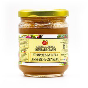 Annurca Apple and Ginger Compote Azienda Agricola Lombari 200g